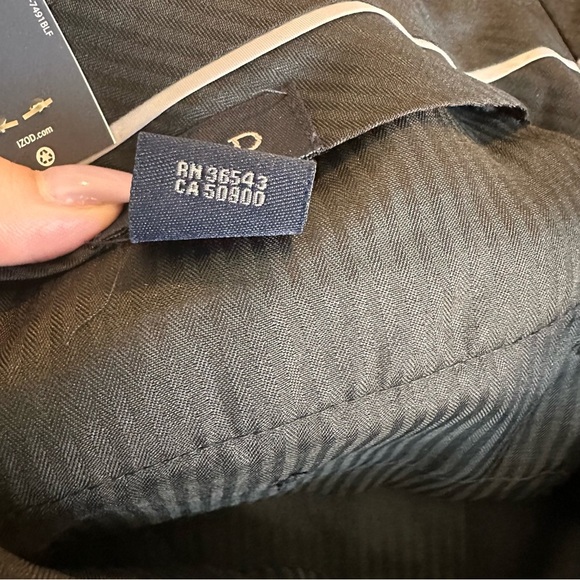 IZOD Dress Men's Black Pants 38x30 NWT - Picture 5 of 7